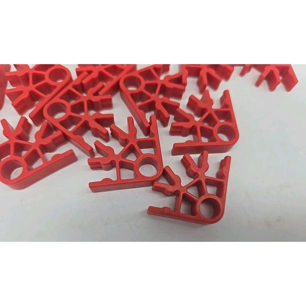 K'NEX Lot 42 Red 3-Way Connectors K'NEX Replacement Pieces Parts #90904 Standard